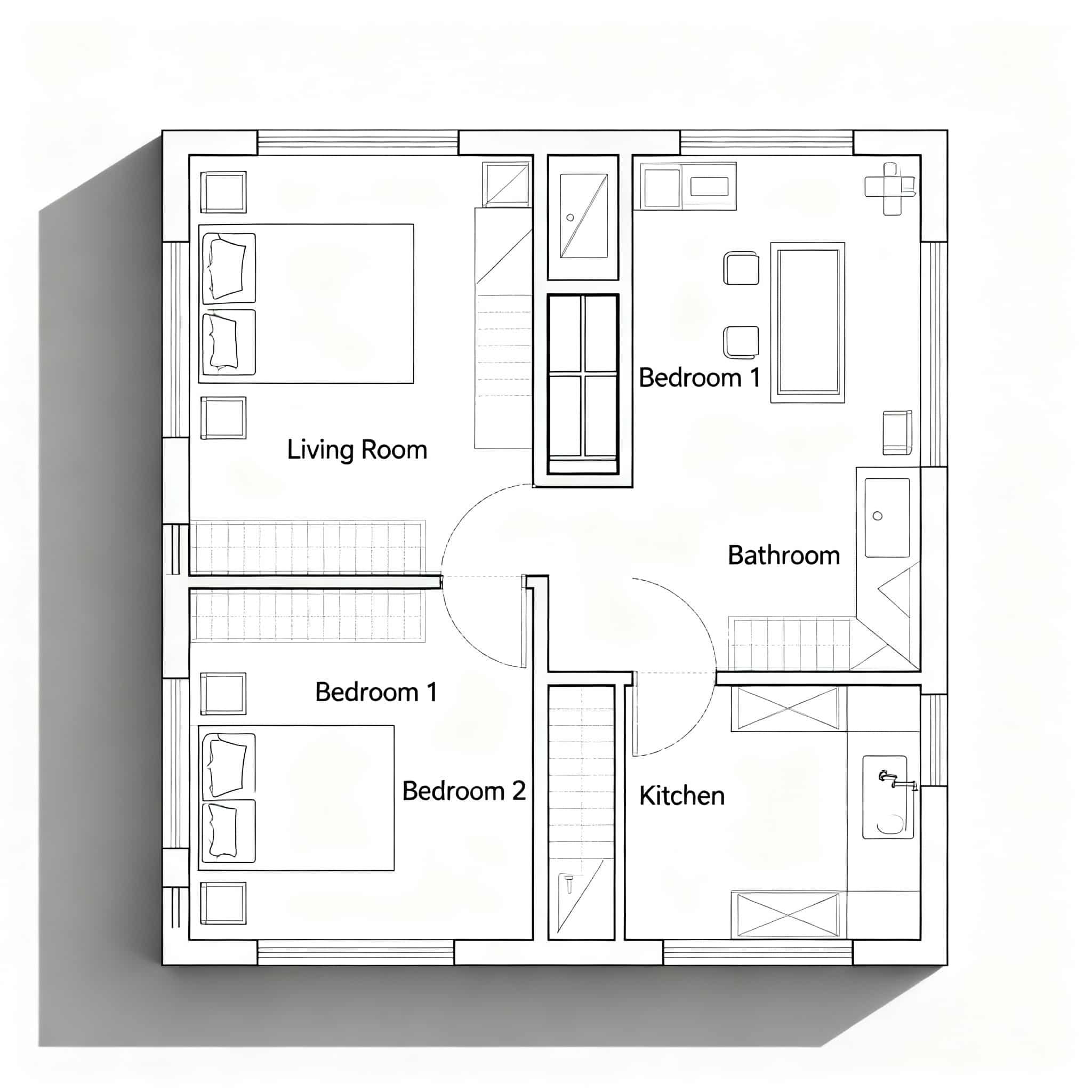 Sample floor plan at The Estates at Perimeter Park
