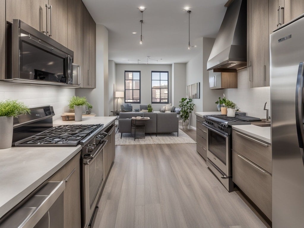 Modern urban loft kitchen Birmingham